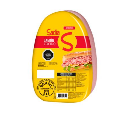 JAMON COCIDO SADIA X KG (4KG X 3)