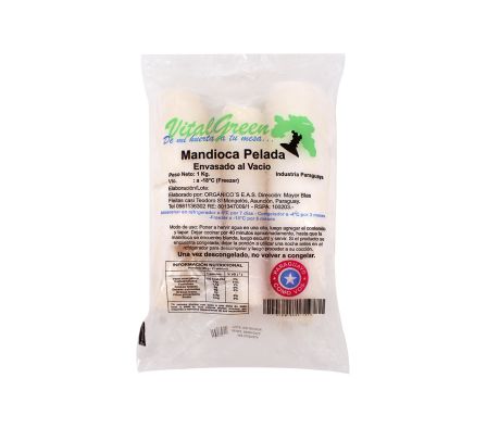 MANDIOCA CONGELADA VITAL GREEN X 1KG