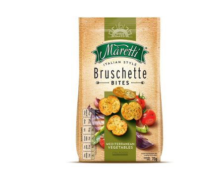 SNACK TOSTADITAS MARETTI VEG/MEDITERRANEOS 70GR (12)