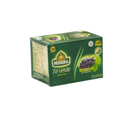 TÉ VERDE C/PIEL DE UVA 20 SOBRES (12)