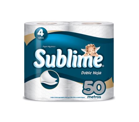 PAPEL HIGIENICO SUBLIME PREMIUM DH 50MT X 4UNID (10)
