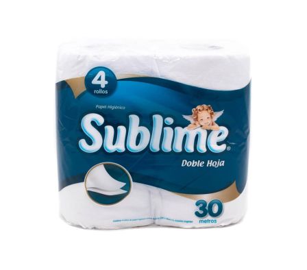 PAPEL HIGIENICO SUBLIME NEUTRO DH 30MT X 4UNID (10)