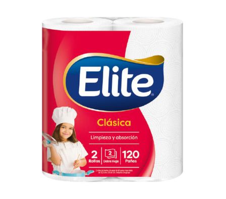PAPEL DE COCINA ELITE MULTIUSO X 2UN (15)