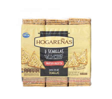 GALLETITAS 7 SEMILLAS HOGAREÑAS PACK 189 GR.