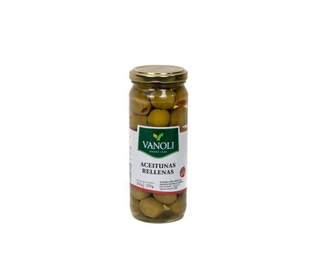 ACEITUNAS RELLENAS VANOLI FRASCO 200GR