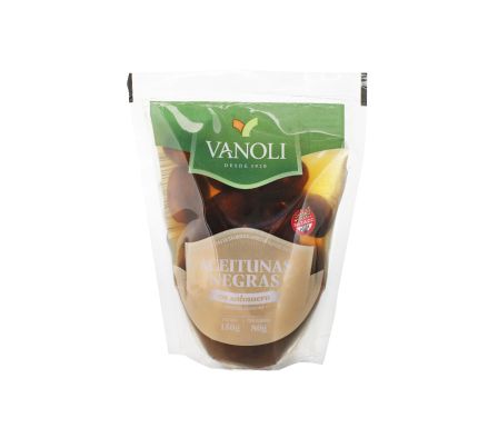 ACEITUNA NEGRA VANOLI DESCAROZADA DOYPACK 80GR (48)