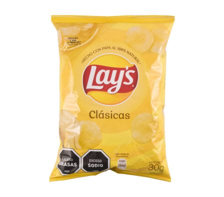 PAPAS FRITAS CLASICAS LAYS 34 GR. (72)