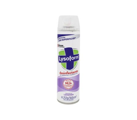 DESINFECTANTE AEROSOL LYSOFORM LAVANDA X 390CC (12)