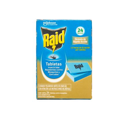 MATA MOSQUITO RAID 24 TABLETAS(20)