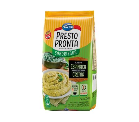 POLENTA PRESTO PRONTA ESPINACA CREMA X 250 GR (42)