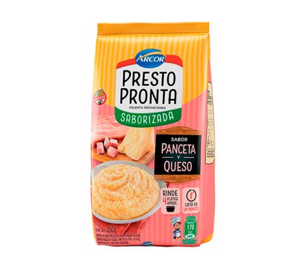 POLENTA PRESTO PRONTA PANCETA&QUESO X 250GR (42)