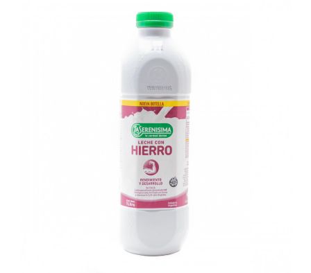 LECHE UAT SERENISIMA DESCREMADA C/HIERRO BOT 1L