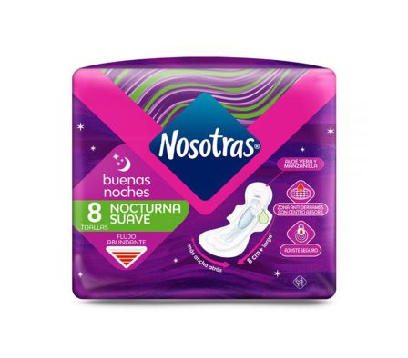 TOALLA HIG NOSOTRAS BUENAS NOCHES SUAVE X 8 (24)
