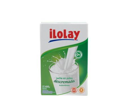 LECHE EN POLVO DESCREMADA ILOLAI 400GR