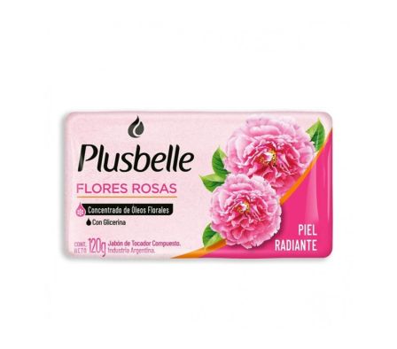 JABON DE TOC. PLUSBELLE FLORES ROSAS X 120GR (81)
