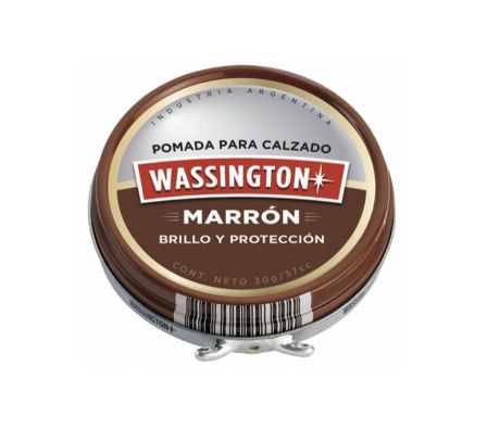 POMADA P/CALZ.WASS.PREM.MARRON 30G,(6)