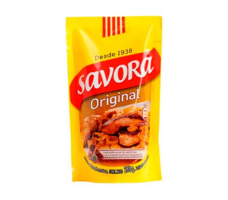 MOSTAZA SAVORA  DOY PACK X250G(12)