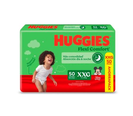PAÑAL HUGGIES FLEX COMFORT XXG AHORRO X 50UND (2)