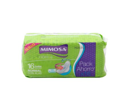 TOALLA FEM MIMOSA C/ALAS BRICOLAGE X16UN (32)