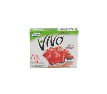 GELATINA VIVO BERRIES 22GR (40)