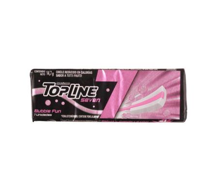 CHICLE TOPLINE 7 BUBBLE FUN X 14GR (192)