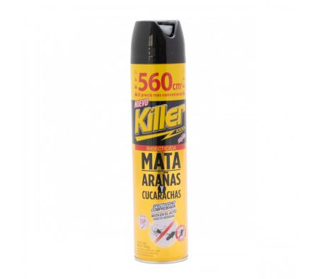 INSECTICIDA KILLER ARAÑAS Y CUCARACHAS 12X560CC
