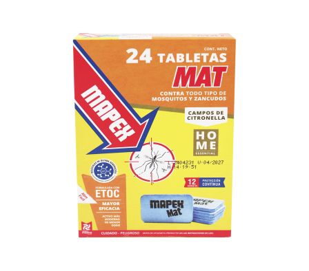INSECT. MAPEX MAT 24 CON CITRONELLA (12)