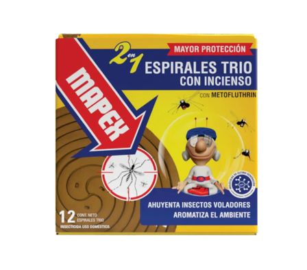 ESPIRALES MAPEX TRILLIZAS C/SAHUMERIO 12UN