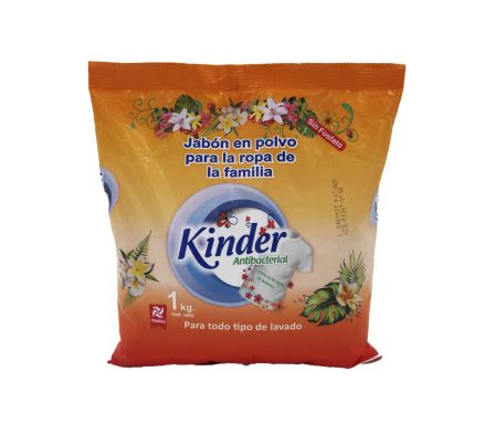 JABON EN POLVO KINDER ANTIBACTERIAL X 1KG (20)