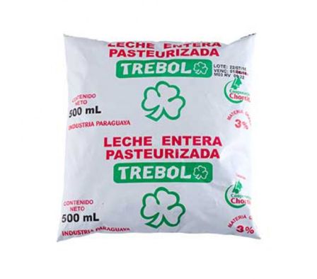 LECHE SACHET TREBOL 500CC 5%