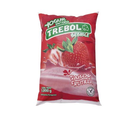 YOG. TREBOL FRUTILLA SACHET 1 LT