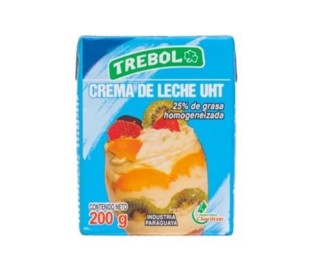 CREMA DE LECHE TREBOL 200 GRS.