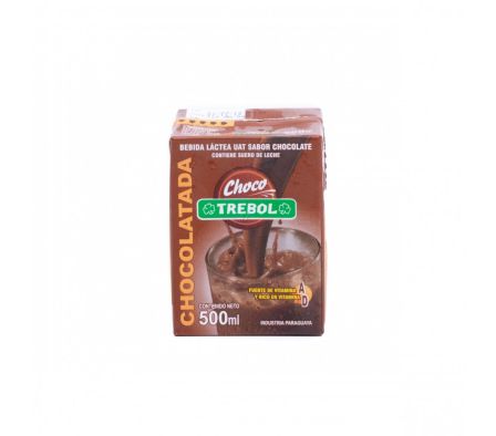 LECHE CHOCOLATADA TREBOL UAT SQUARE 500ML (12)