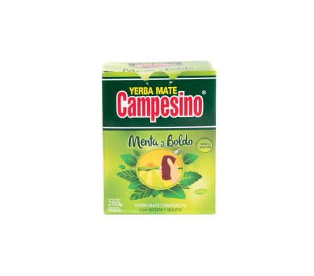 YERBA CAMPESINO MENTA BOLDO 250 GRS.(20) CJA