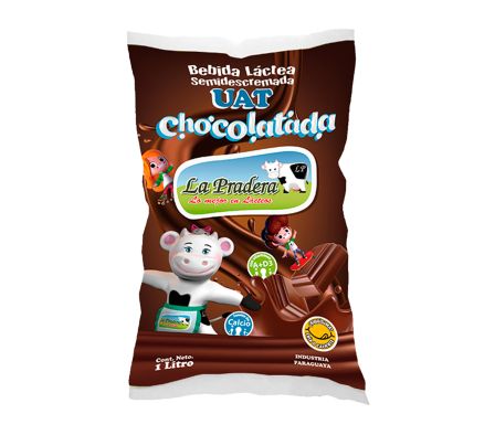 CHOCOLATADA LA PRADERA SEMI DESCRE.SACHET 1LT (20)