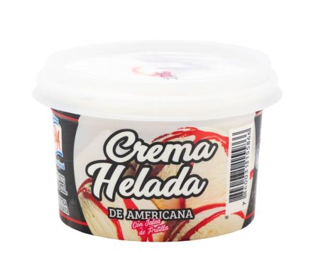 CREMA HELADA AMERICANA CON JALE DE FRUTILLA DOÑA ANGELA 200ML (45)