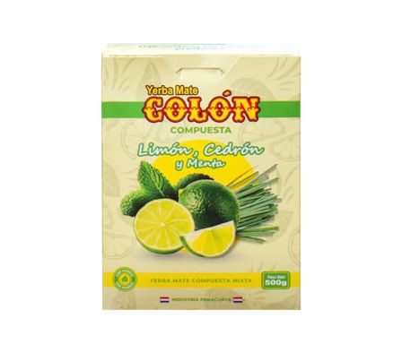 YERBA MATE COLON LIMON/CEDRON/MENTA X 500 GR (12)