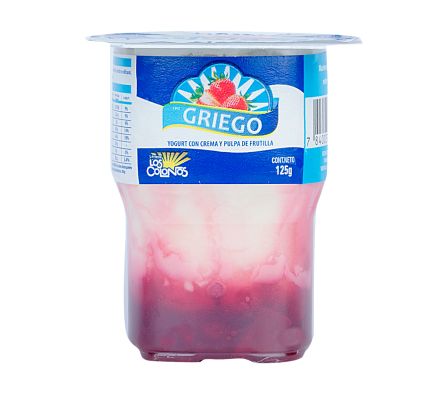 YOGHURT GRIEGO LOS COLONOS FRUTILLA 125GR