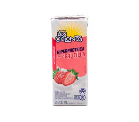 BEBIDA UHT HIPERPROTEICA LOS COLONOS 200ML FRUT (30)