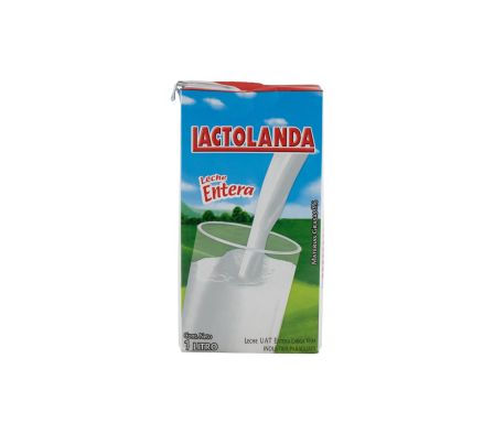 LECHE ENTERA LACTOLANDA 1 LT.