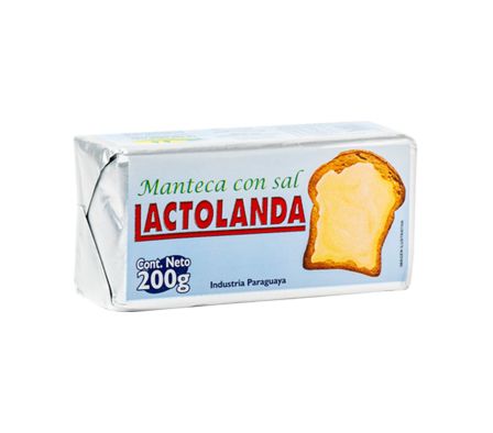 MANTECA LACTOLANDA 200 GRS. (10)