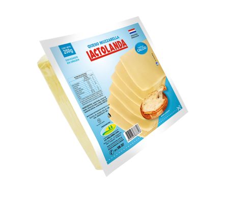 QUESO MUZZARELA FETEADO LACTOLANDA 250GR