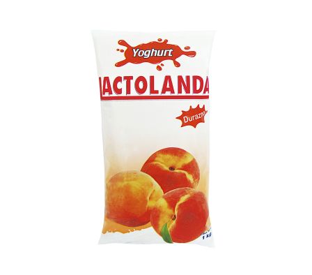 YOG. LACTOLANDA ENTERO SACHET 1 LT. DURAZNO