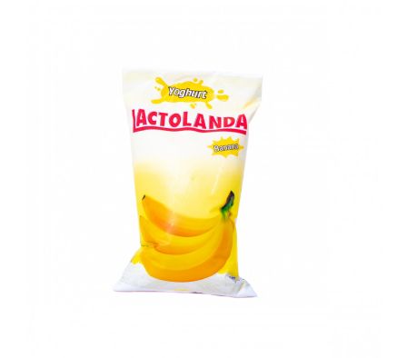 YOG. LACTOLANDA ENTERO SACHET 1 L. BANANA