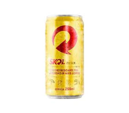 CERVEZA SKOL LATA 269 CC X UN