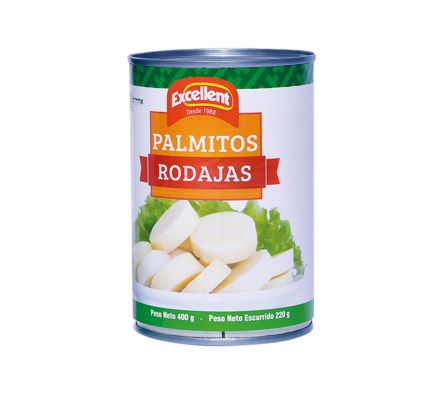 PALMITOS EN RODAJAS EXCELLENT 400 GRS