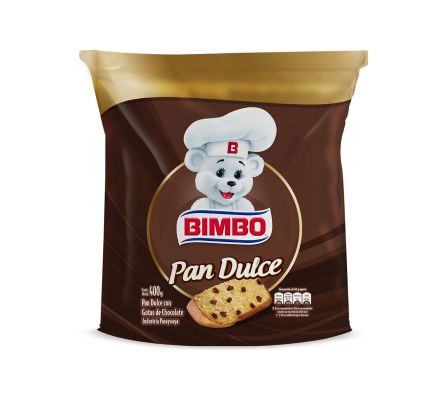 PAN DULCE GOTAS/CHOC. BIMBO 400GR/BOLSA (16)