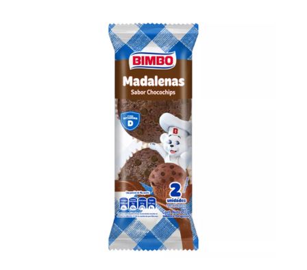 MADALENAS BIMBO CHOCO CHIPSX 80GR (12)