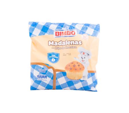 MADALENAS BIMBO VAINILLA C/CHIPSX 240GR (12)