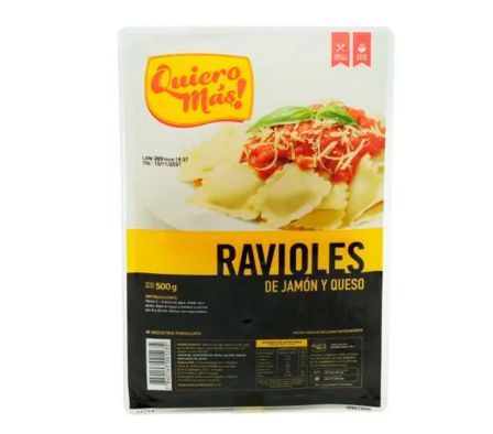 RAVIOLES DE JYQ QUIERO MAS PASTEUR 500 GR